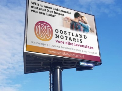Billboard advertenties Oostland Notaris